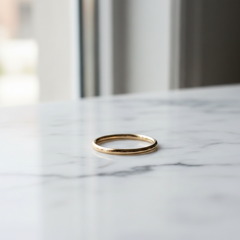 1.5MM Plain Gold Wedding Band