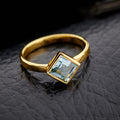 Blue Topaz Everyday Gold Ring