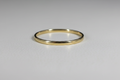 2mm Thin Plain Gold Wedding Band