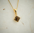 Smoky Quartz Everyday Gold Pendant
