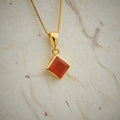 Carnelian Everyday Gold Pendant