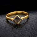 Smoky Quartz Gold Vermeil Ring — 1+ Carat Certified Gemstone