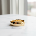 5MM Plain Gold Wedding Band Product Shot