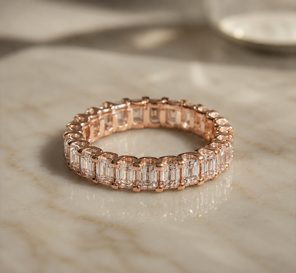 Emerald-Cut Diamond Eternity Band