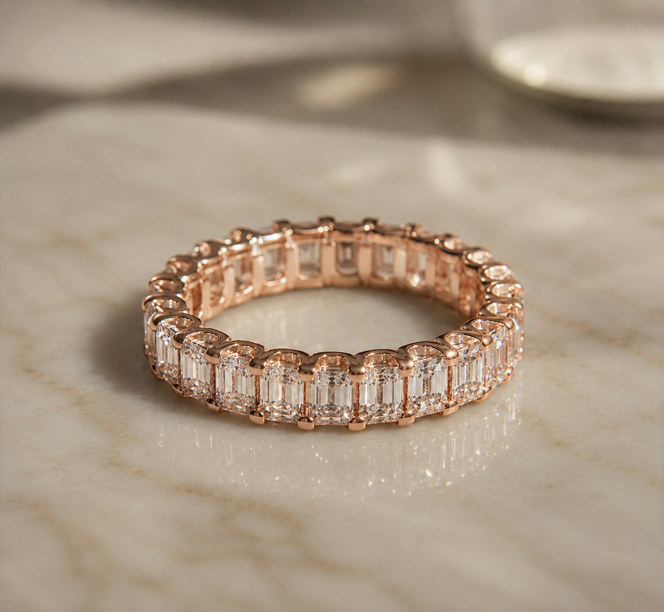 Emerald-Cut Diamond Eternity Band