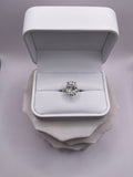 ROSÉ OVAL CUT SOLITAIRE LAB DIAMOND ENGAGEMENT RING