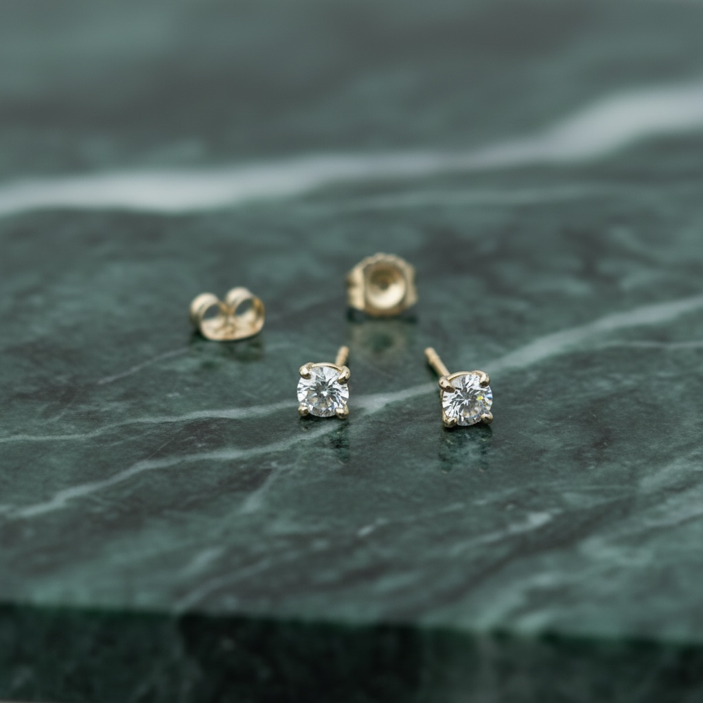 KYLIE DIAMOND STUD EARRINGS