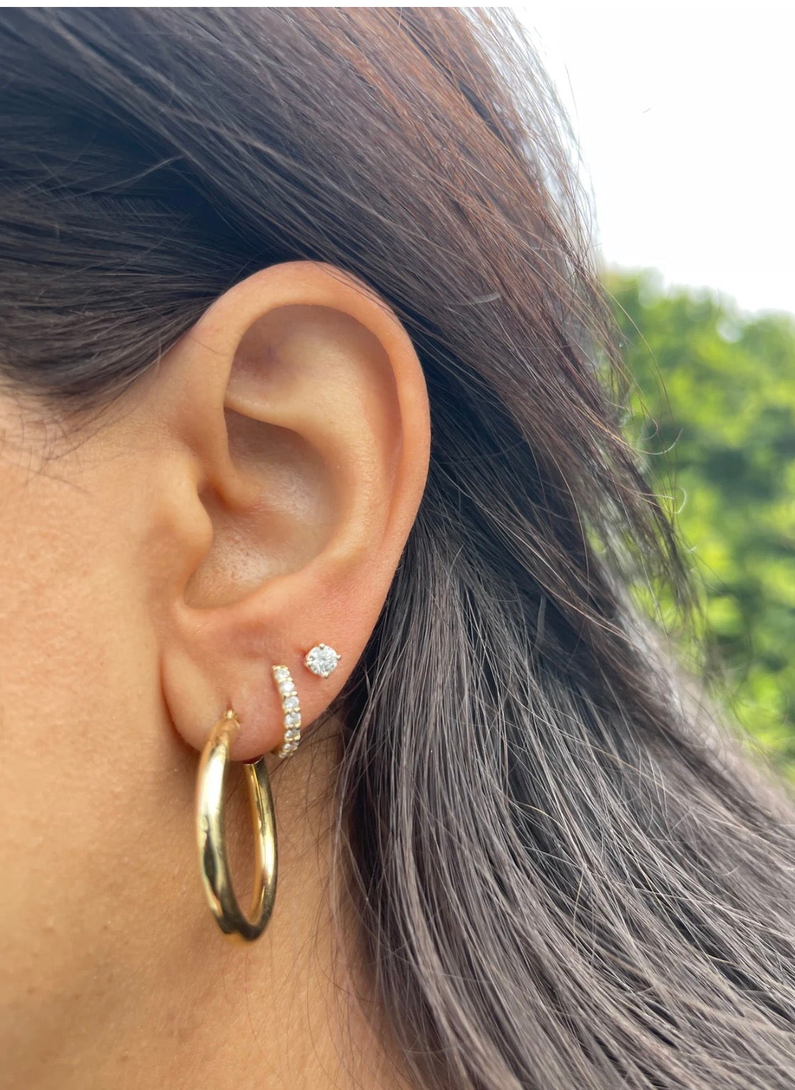 KYLIE DIAMOND STUD EARRINGS
