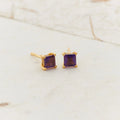 Amethyst Gold Vermeil Earrings