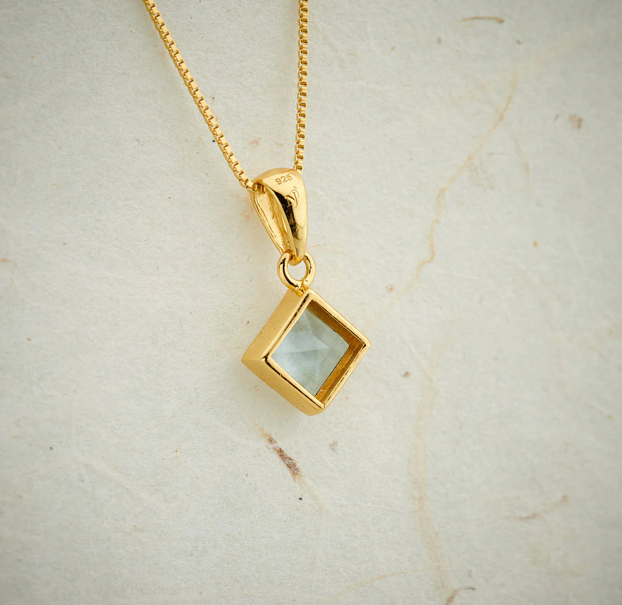 Blue Topaz Everyday Gold Pendant