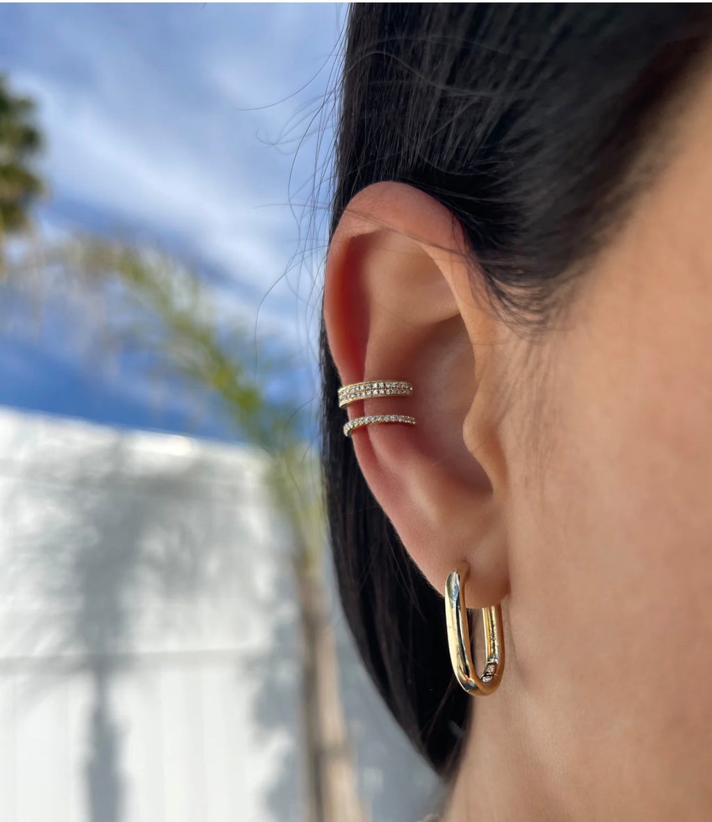 GEORGINA GOLD LINK HOOP