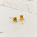 Citrine Gold Vermeil Earrings