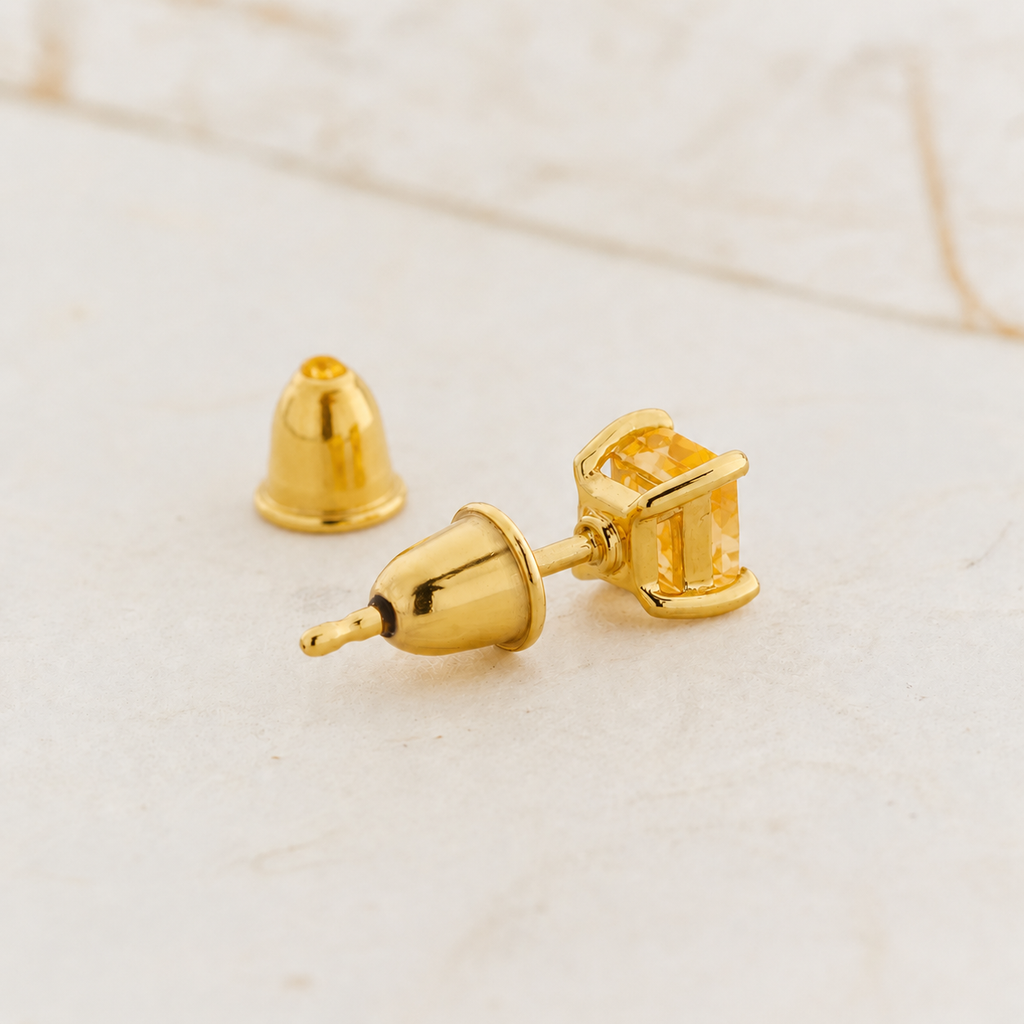 Citrine Gold Vermeil Earrings