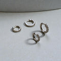 REGINA DIAMOND HOOP EARRINGS