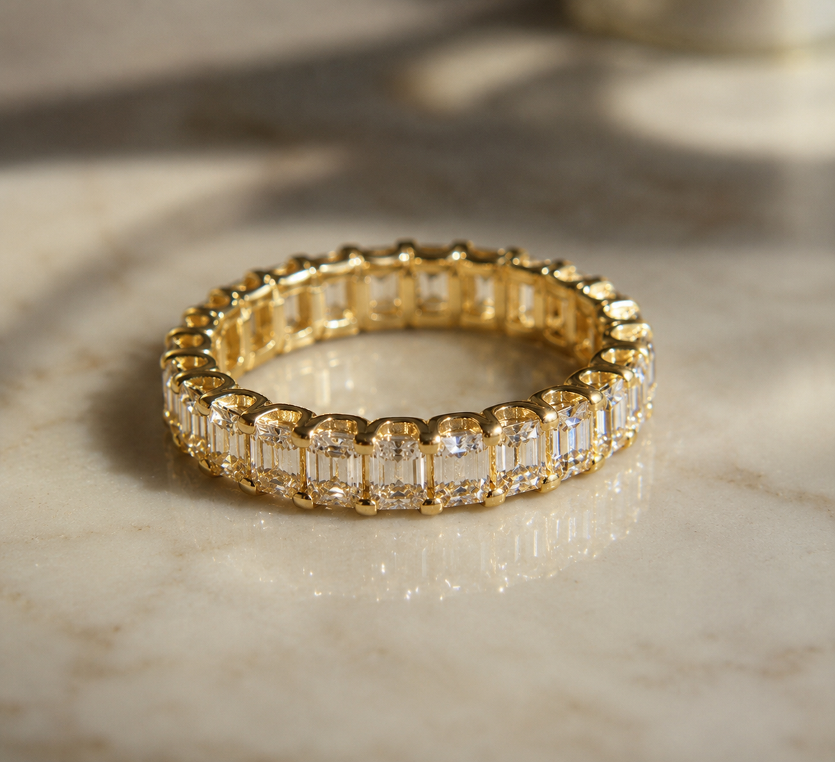 Emerald-Cut Diamond Eternity Band