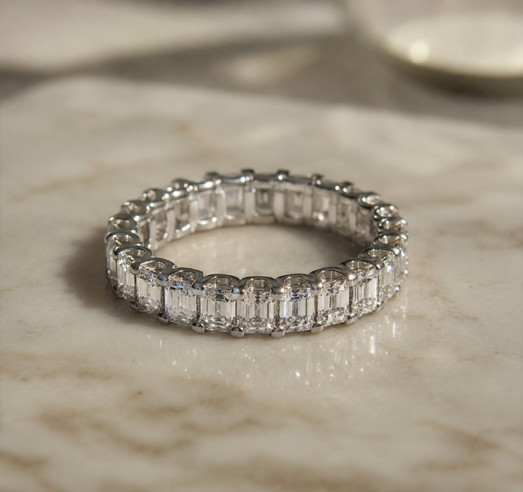 Emerald-Cut Diamond Eternity Band