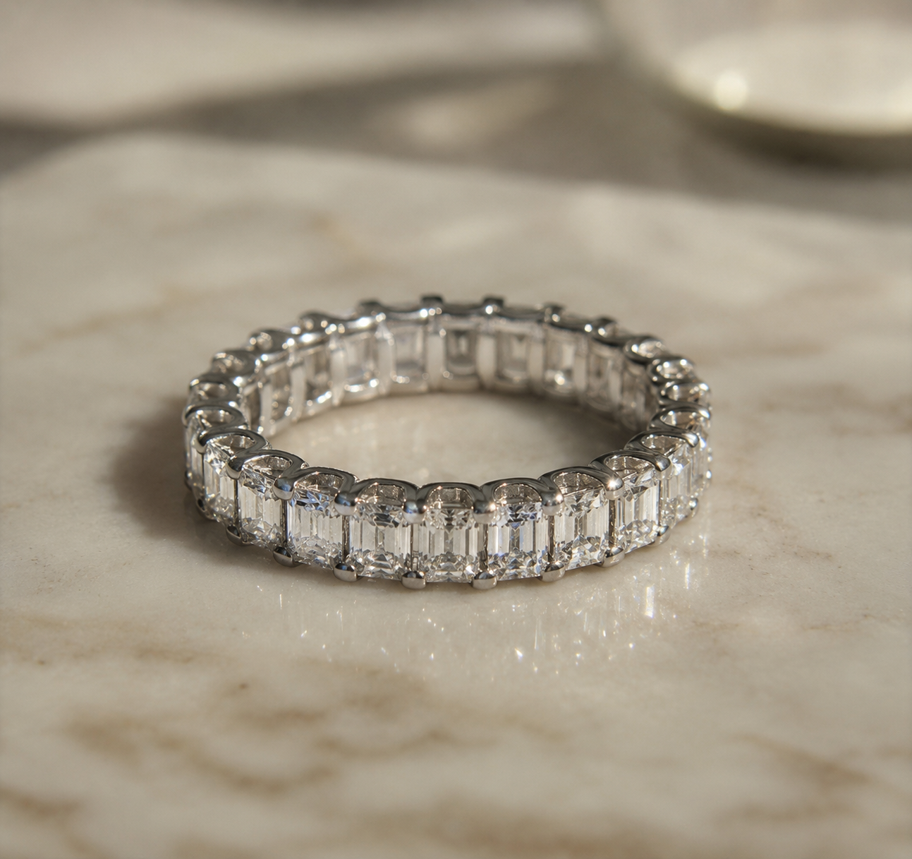Emerald-Cut Diamond Eternity Band