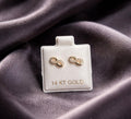 Tiny Infinity CZ Stud Earrings