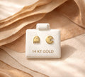 Tiny Pac-Man Stud Earrings