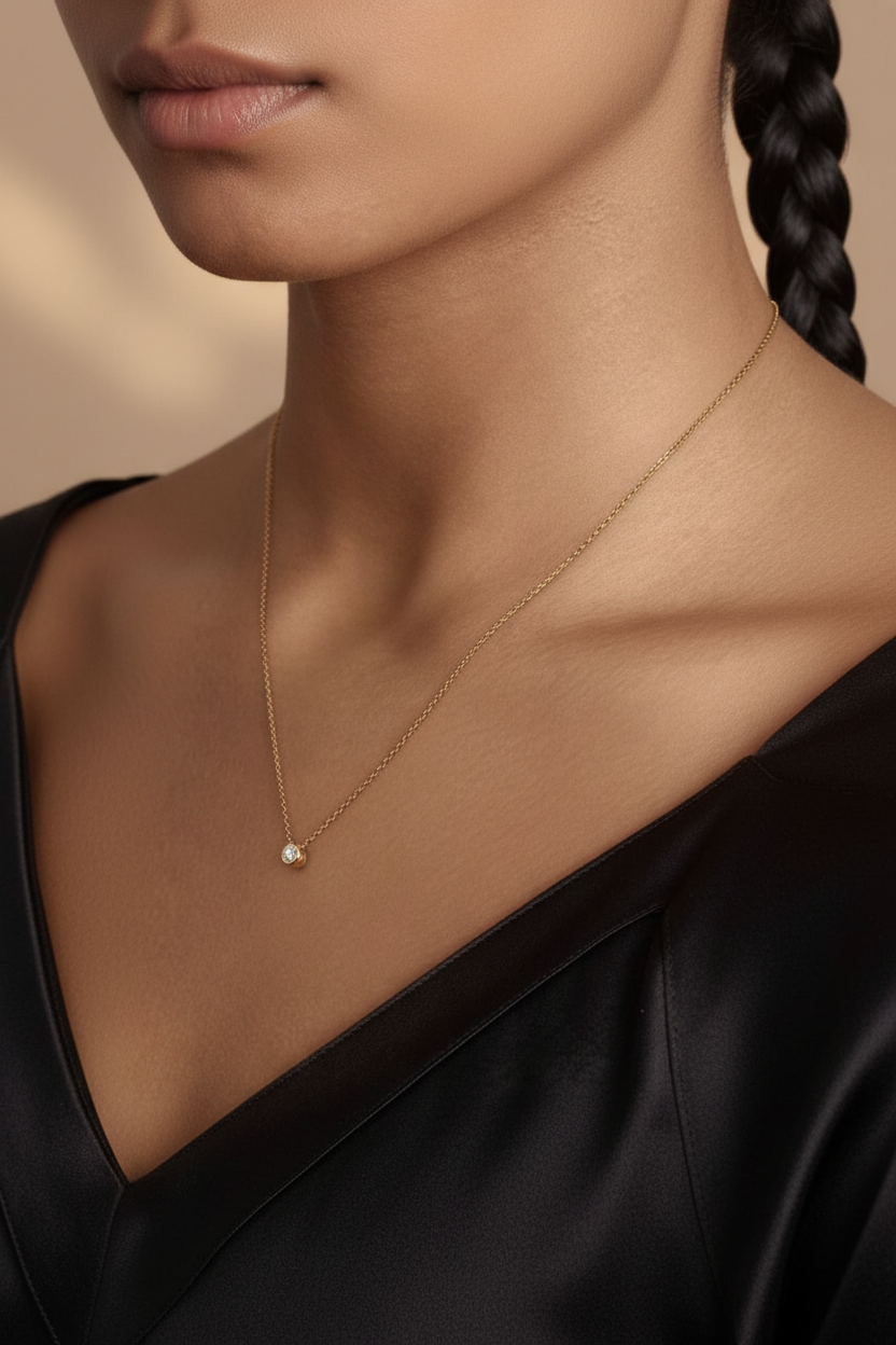 Diamond Solitaire Necklace