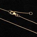 Gold Snake Chain with Plain Circle Tag