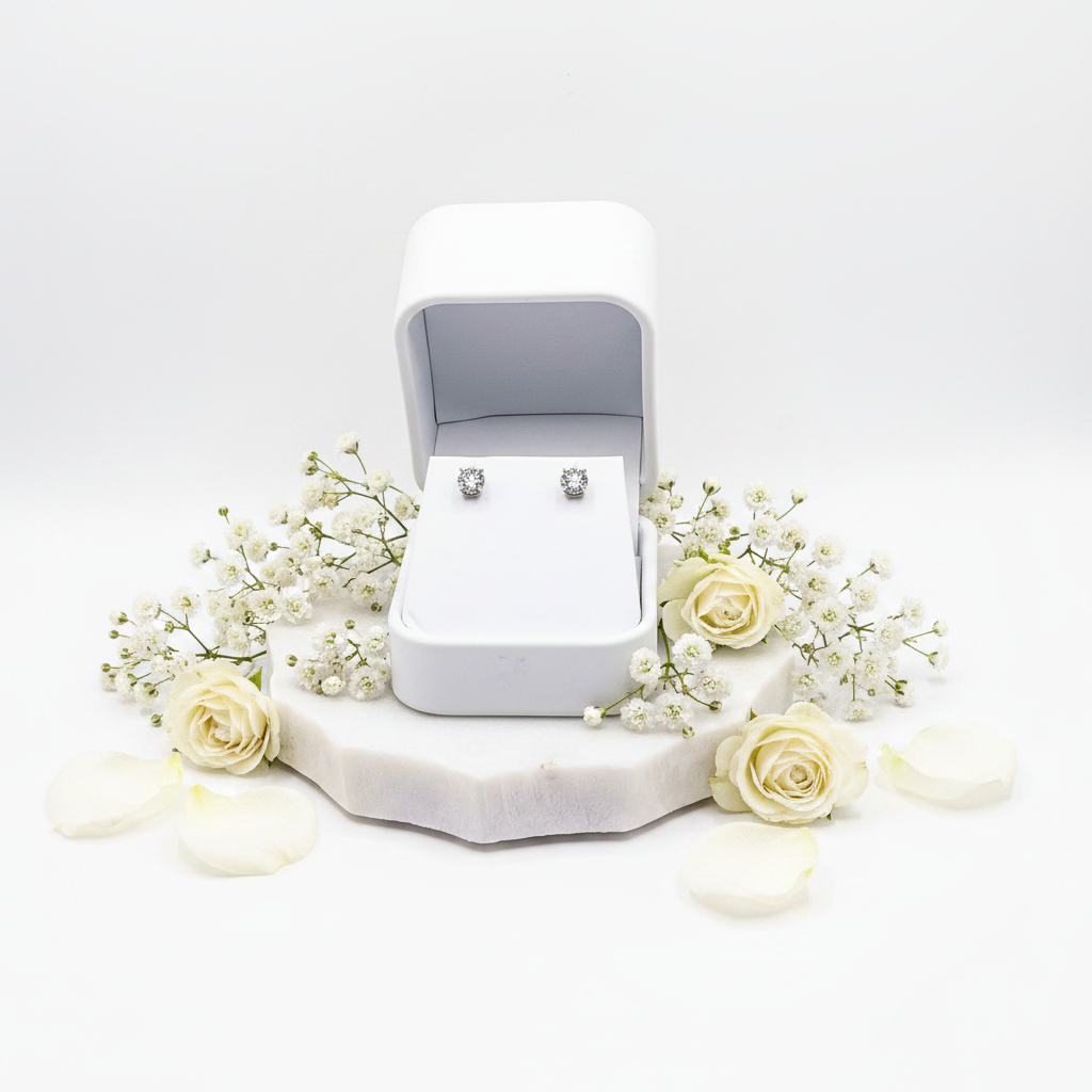 Lab Grown Diamond Studs Editorial