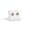 Multicolor Flower Stud Earrings