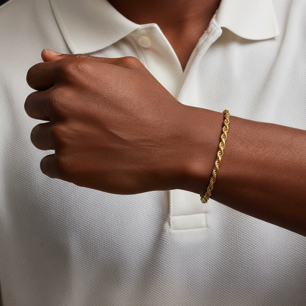 Rope Chain Bracelet - White Polo
